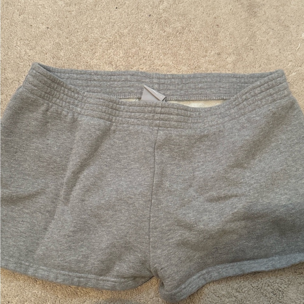 Aritzia Tna cozy AF sweat shorts heather chrome, size large